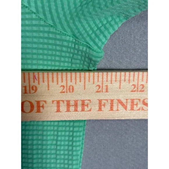 NWOT Mizzen Main Versa Polo Mens M Light Green Textured Golf Beach Resort Aloha - Picture 5 of 8